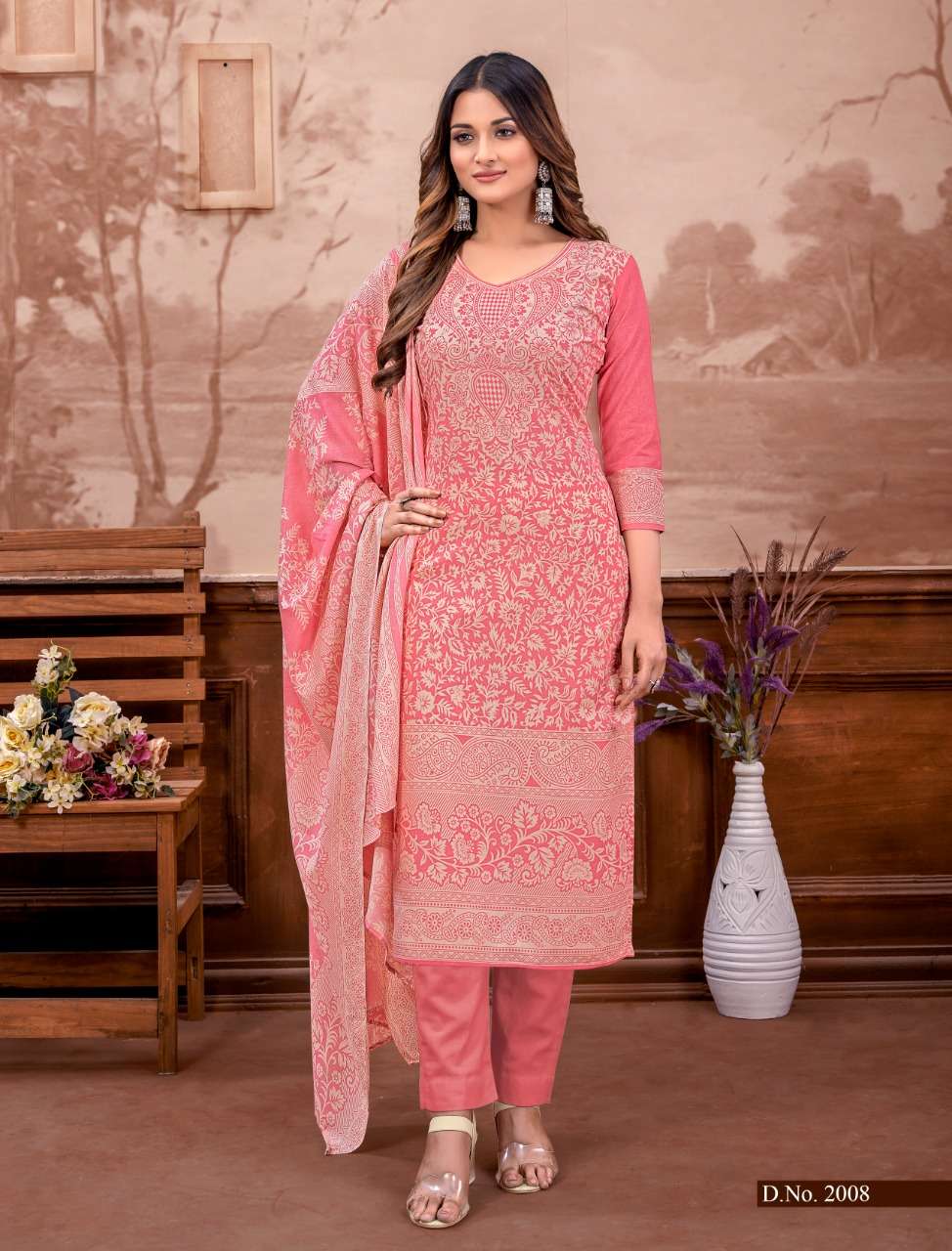 SONPARI BY BEMITEX 2001 TO 2008 SERIES BEAUTIFUL SUITS COLORFUL STYLISH FANCY CASUAL WEAR & ETHNIC WEAR PURE COTTON PRINT DRESSES AT WHOLESALE PRICE