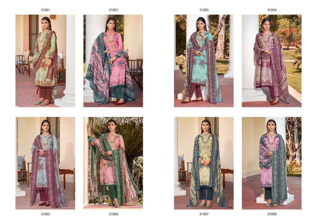 AARVI BY SELTOS 31001 TO 31008 SERIES BEAUTIFUL SUITS COLORFUL STYLISH FANCY CASUAL WEAR & ETHNIC WEAR PURE LAWN PRINT DRESSES AT WHOLESALE PRICE