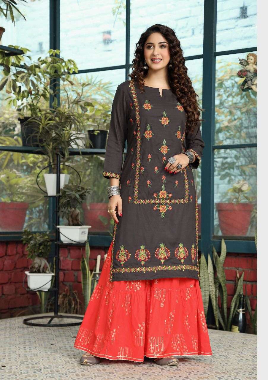 JULIET BY HIVA 101 TO 106 SERIES DESIGNER STYLISH FANCY COLORFUL BEAUTIFUL PARTY WEAR & ETHNIC WEAR COLLECTION RAYON KURTIS WITH BOTTOM AT WHOLESALE PRICE