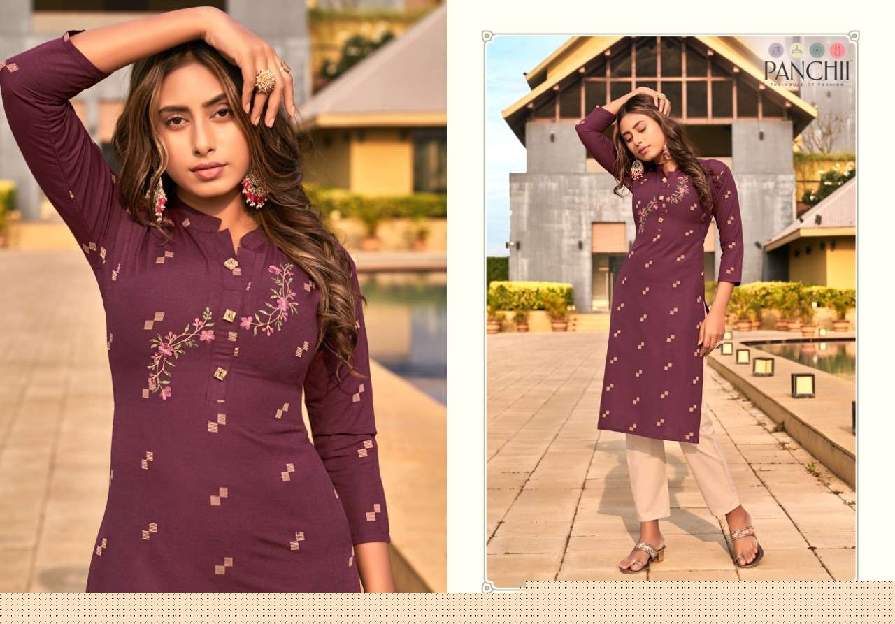 NEW LOOK BY PANCHII 1201 TO 1212 SERIES DESIGNER STYLISH FANCY COLORFUL BEAUTIFUL PARTY WEAR & ETHNIC WEAR COLLECTION HANDLOOM COTTON EMBROIDERY KURTIS AT WHOLESALE PRICE