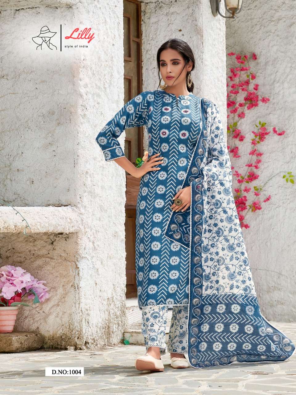 PUSHPA BY LILLY 1001 TO 1005 SERIES BEAUTIFUL SUITS COLORFUL STYLISH FANCY CASUAL WEAR & ETHNIC WEAR LINEN COTTON SLUB DIGITAL PRINT DRESSES AT WHOLESALE PRICE