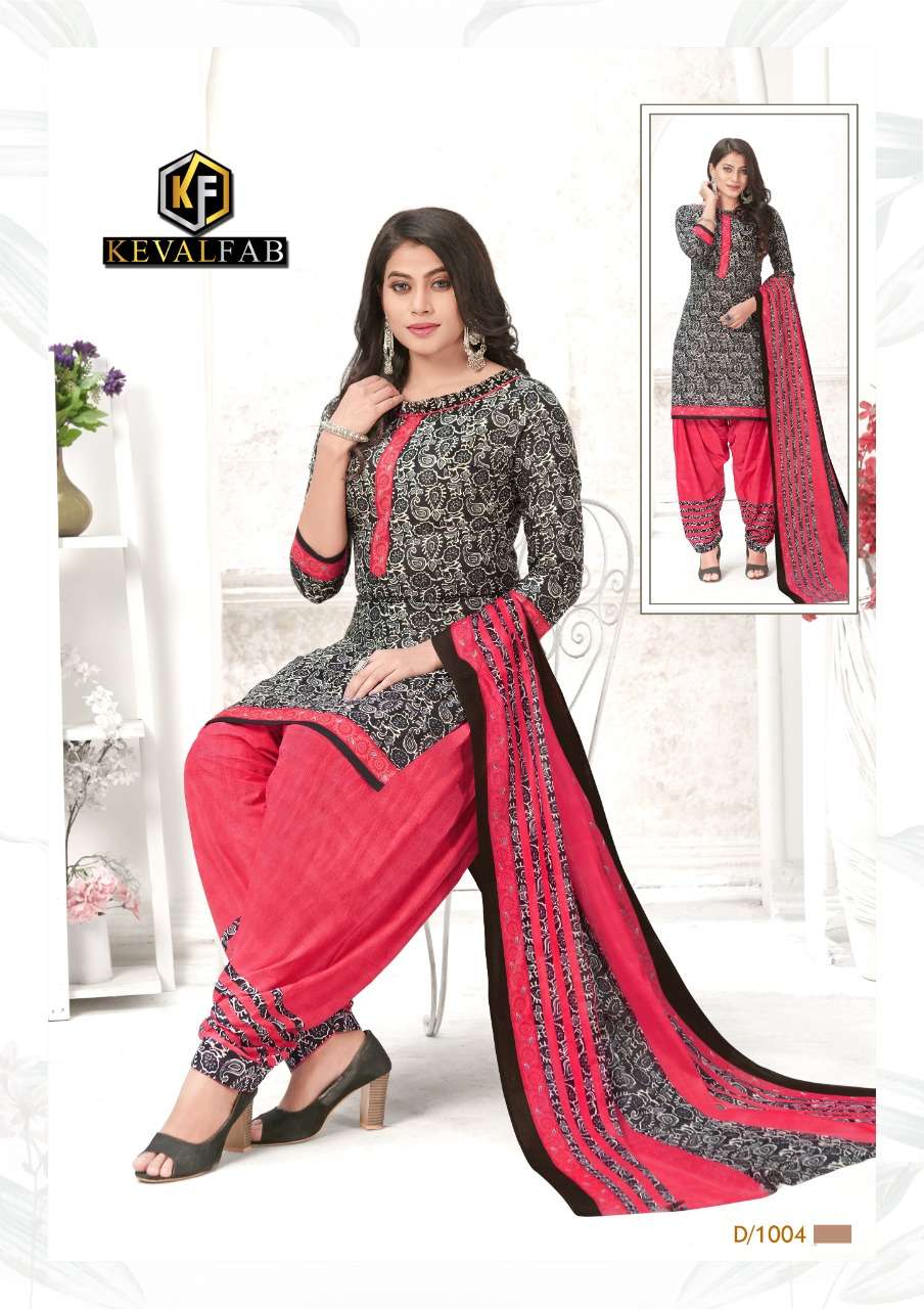Alija Patiyala By Keval Fab 1001 To 1006 Series Beautiful Suits Colorful Stylish Fancy Casual Wear & Ethnic Wear Heavy Cotton Print Dresses At Wholesale Price