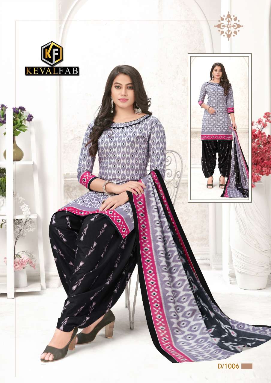 Alija Patiyala By Keval Fab 1001 To 1006 Series Beautiful Suits Colorful Stylish Fancy Casual Wear & Ethnic Wear Heavy Cotton Print Dresses At Wholesale Price