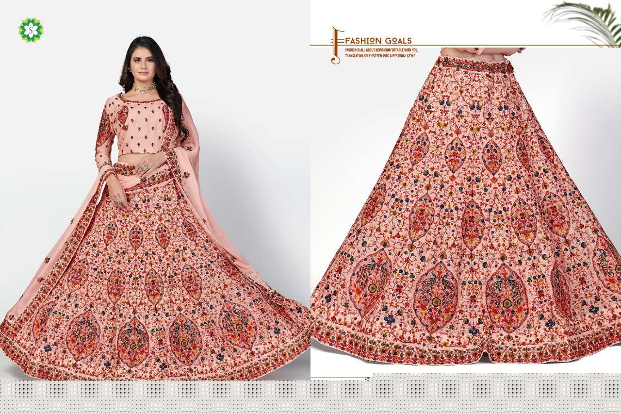 MANGALM BY SHEE STAR 1001 TO 1004 SERIES DESIGNER BEAUTIFUL NAVRATRI COLLECTION OCCASIONAL WEAR & PARTY WEAR HEAVY GEORGETTE LEHENGAS AT WHOLESALE PRICE