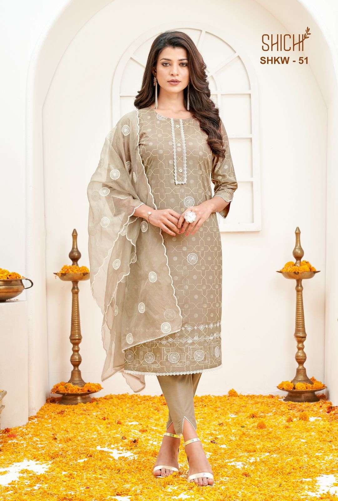 KHWAB COLLECTION BY SHICHI 49 TO 54 SERIES BEAUTIFUL SUITS COLORFUL STYLISH FANCY CASUAL WEAR & ETHNIC WEAR COTTON DRESSES AT WHOLESALE PRICE