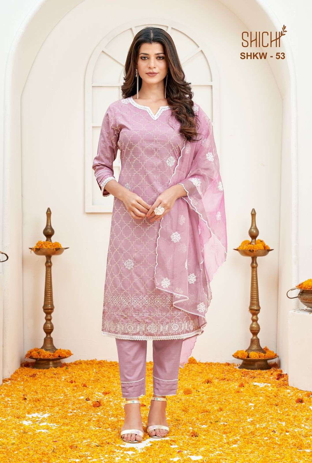 KHWAB COLLECTION BY SHICHI 49 TO 54 SERIES BEAUTIFUL SUITS COLORFUL STYLISH FANCY CASUAL WEAR & ETHNIC WEAR COTTON DRESSES AT WHOLESALE PRICE