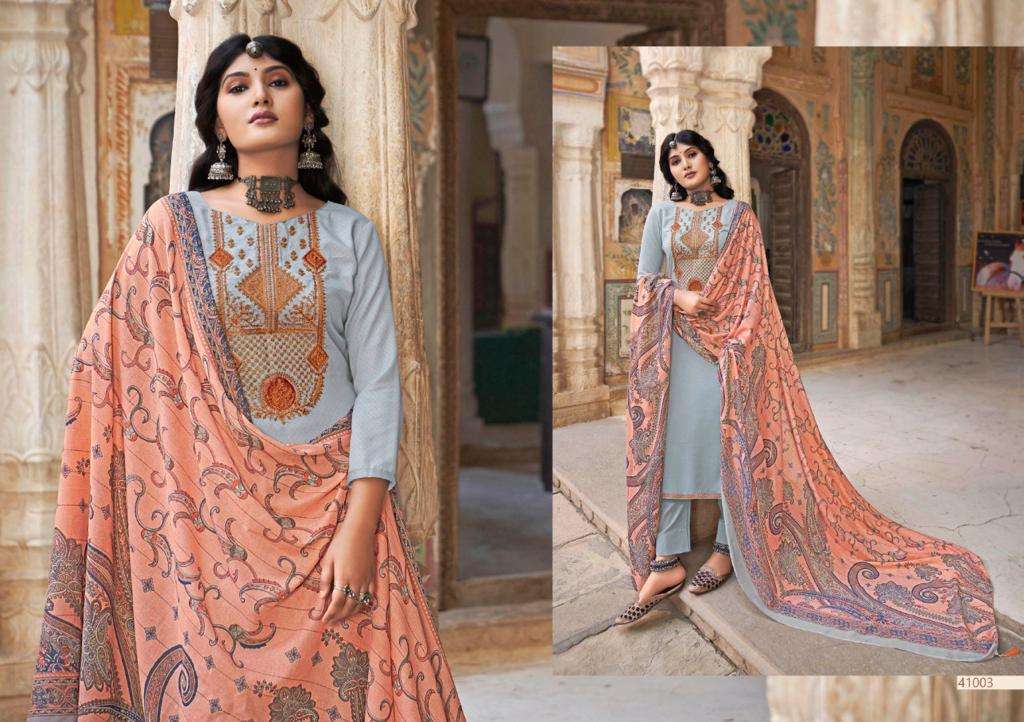 NOREEN BY SELTOS 41001 TO 41008 SERIES BEAUTIFUL SUITS COLORFUL STYLISH FANCY CASUAL WEAR & ETHNIC WEAR PURE JAM PRINT DRESSES AT WHOLESALE PRICE