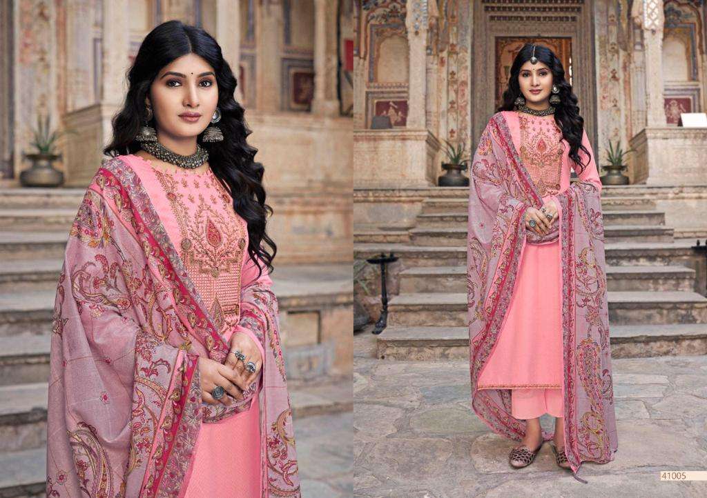 NOREEN BY SELTOS 41001 TO 41008 SERIES BEAUTIFUL SUITS COLORFUL STYLISH FANCY CASUAL WEAR & ETHNIC WEAR PURE JAM PRINT DRESSES AT WHOLESALE PRICE