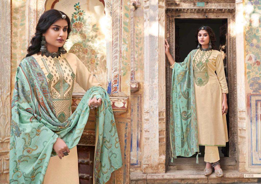 NOREEN BY SELTOS 41001 TO 41008 SERIES BEAUTIFUL SUITS COLORFUL STYLISH FANCY CASUAL WEAR & ETHNIC WEAR PURE JAM PRINT DRESSES AT WHOLESALE PRICE
