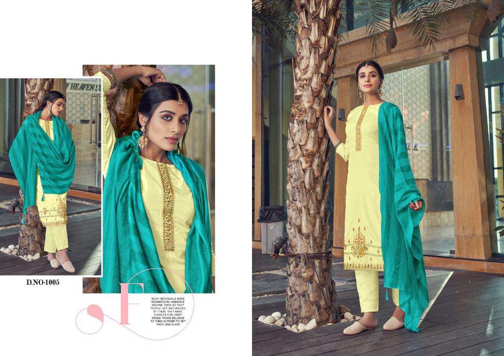 ATHEENA BY SELTOS 1001 TO 1006 SERIES BEAUTIFUL SUITS COLORFUL STYLISH FANCY CASUAL WEAR & ETHNIC WEAR PURE COTTON SILK DRESSES AT WHOLESALE PRICE