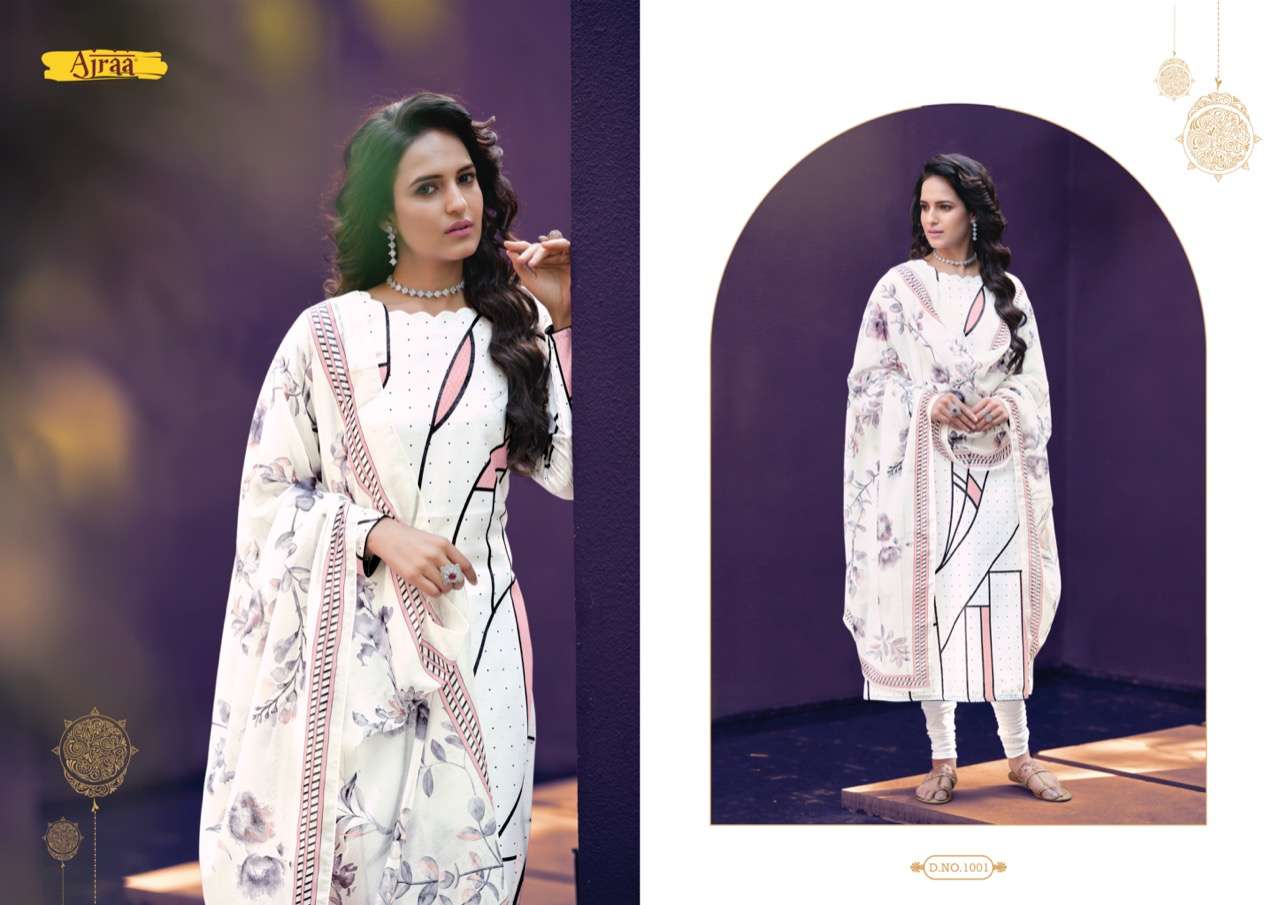 SHANAYA BY AJRAA 1001 TO 1007 SERIES BEAUTIFUL SUITS COLORFUL STYLISH FANCY CASUAL WEAR & ETHNIC WEAR COTTON DIGITAL PRINT DRESSES AT WHOLESALE PRICE