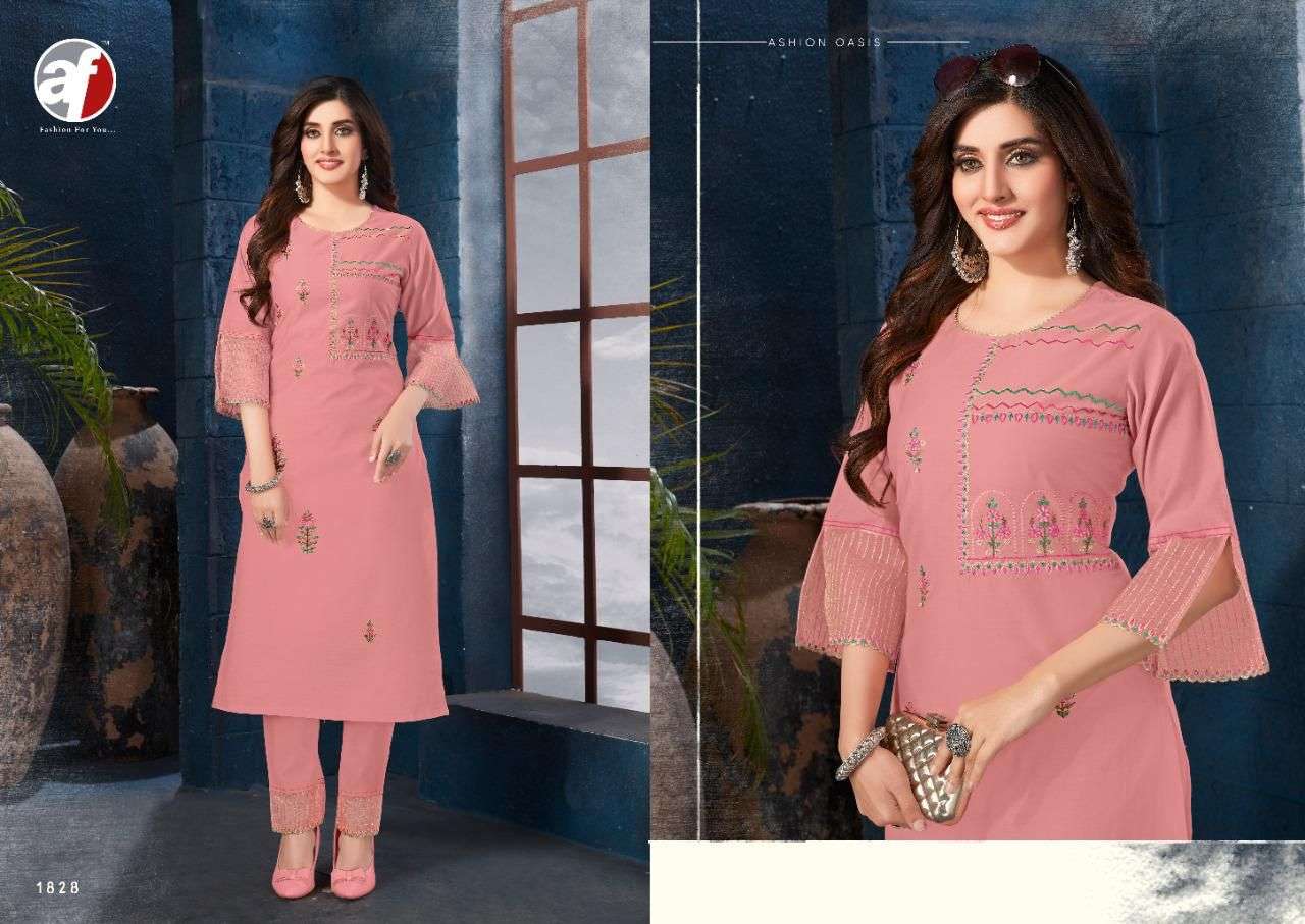 SOFTY BY AF 1826 TO 1831 SERIES DESIGNER STYLISH FANCY COLORFUL BEAUTIFUL PARTY WEAR & ETHNIC WEAR COLLECTION PURE COTTON KURTIS WITH BOTTOM AT WHOLESALE PRICE