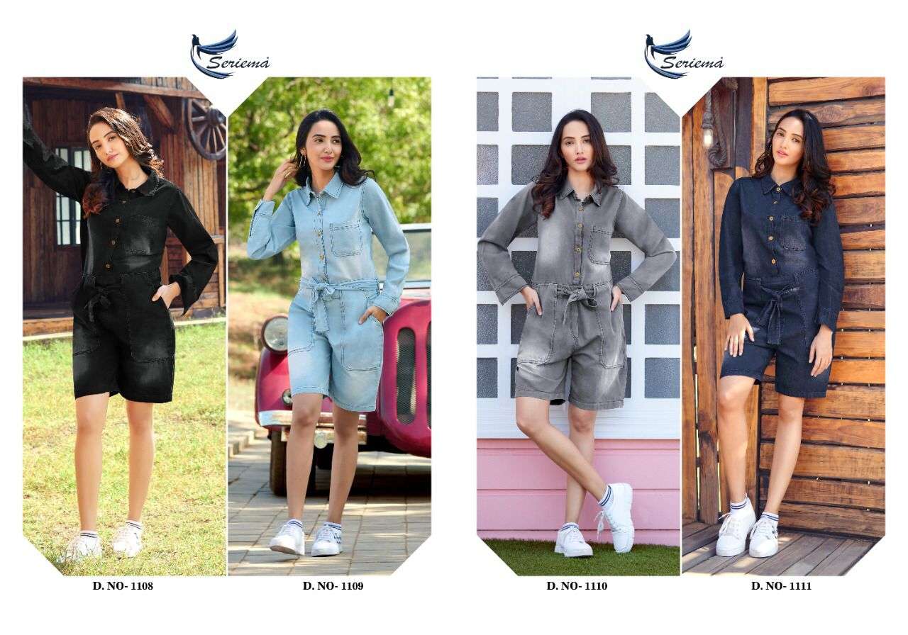 Kumb Define By Sparrow 1108 To 1111 Series Designer Stylish Fancy Colorful Beautiful Party Wear & Ethnic Wear Collection Denim Tops At Wholesale Price