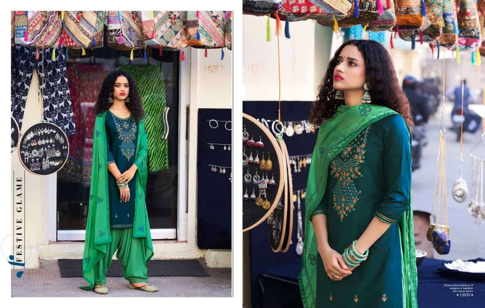 ZARKAN BY PATIYALA BY KALAROOP 13033 TO 13038 SERIES BEAUTIFUL SUITS COLORFUL STYLISH FANCY CASUAL WEAR & ETHNIC WEAR JAM SILK DRESSES AT WHOLESALE PRICE