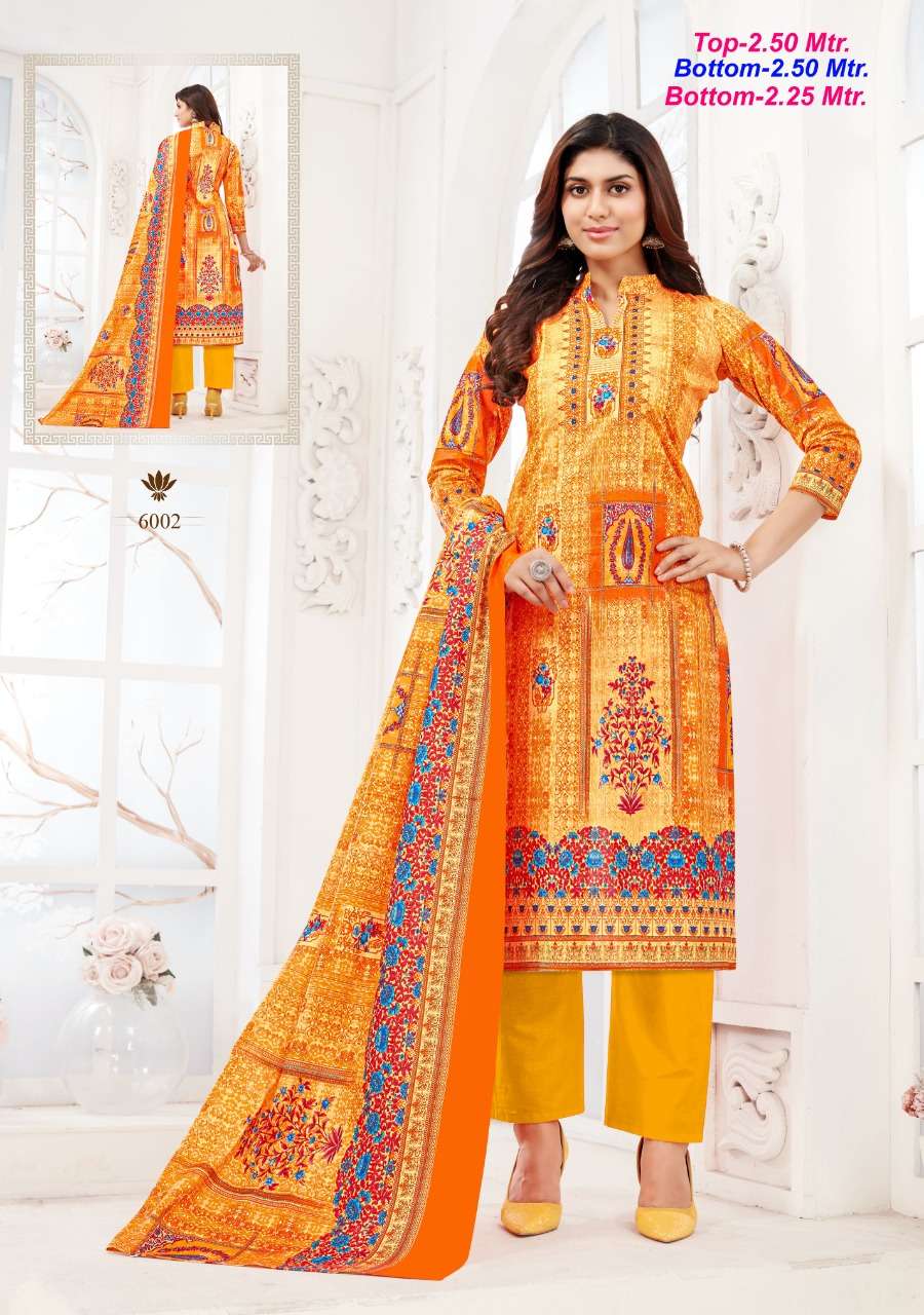 Almira Vol-6 By Apana Cotton 1001 To 1006 Series Beautiful Stylish Suits Fancy Colorful Casual Wear & Ethnic Wear & Ready To Wear Cotton Printed Dresses At Wholesale Price