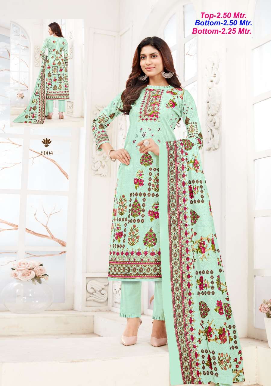 Almira Vol-6 By Apana Cotton 1001 To 1006 Series Beautiful Stylish Suits Fancy Colorful Casual Wear & Ethnic Wear & Ready To Wear Cotton Printed Dresses At Wholesale Price