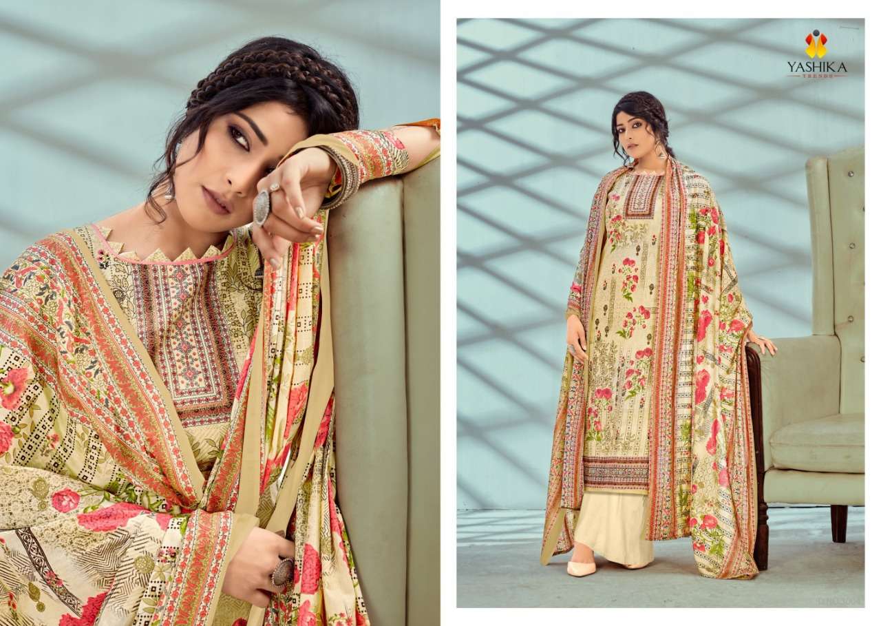 ZULFFAT VOL-3 NX BY YASHIKA TRENDS BEAUTIFUL STYLISH SUITS FANCY COLORFUL CASUAL WEAR & ETHNIC WEAR & READY TO WEAR PURE CAMBRIC PRINTED DRESSES AT WHOLESALE PRICE