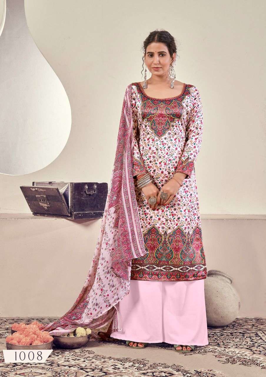 KASTURI BY KESARIYA 1001 TO 1008 SERIES BEAUTIFUL SUITS COLORFUL STYLISH FANCY CASUAL WEAR & ETHNIC WEAR HEAVY JAM PRINT DRESSES AT WHOLESALE PRICE