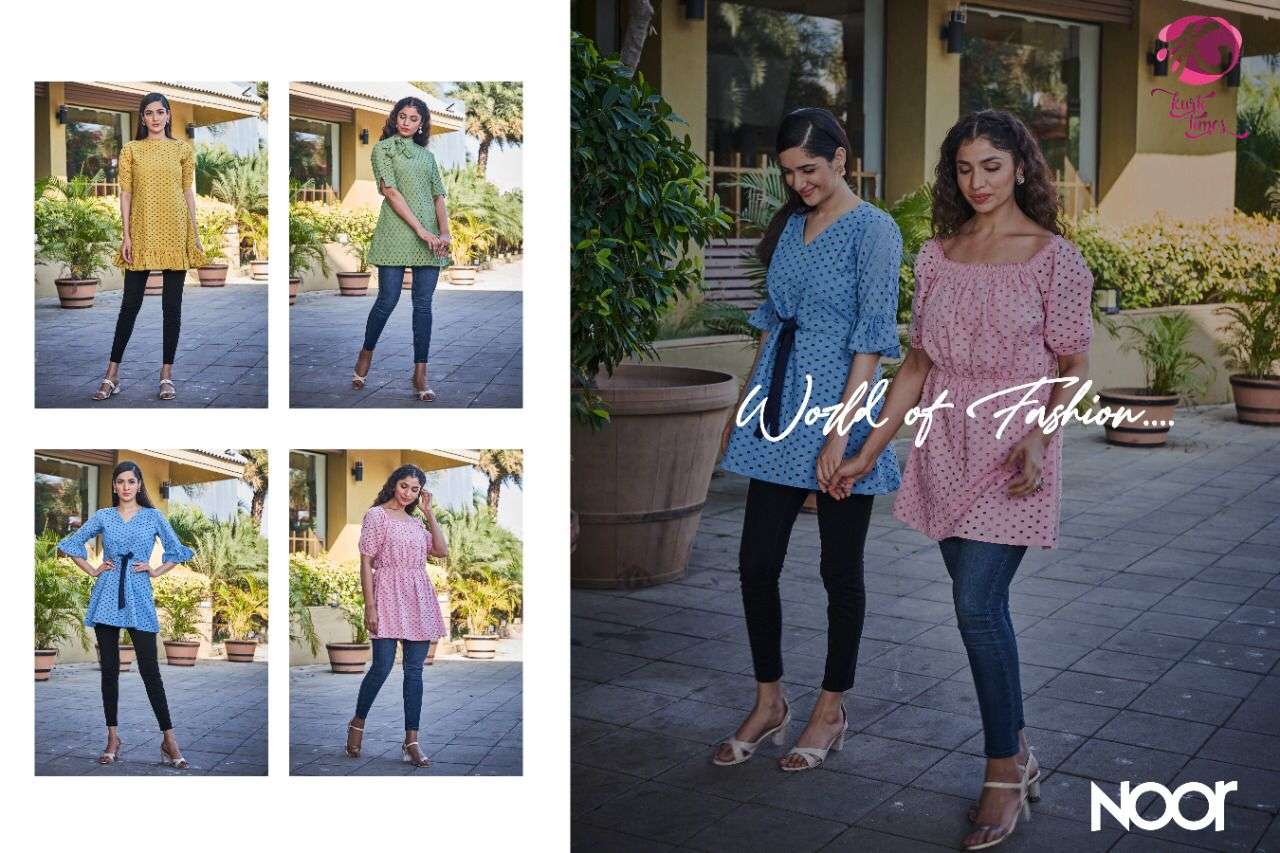 NOOR BY KURTI TIMES 01 TO 04 SERIES DESIGNER STYLISH FANCY COLORFUL BEAUTIFUL PARTY WEAR & ETHNIC WEAR COLLECTION PURE COTTON KURTIS AT WHOLESALE PRICE