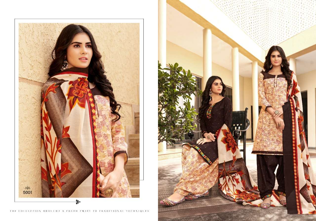 NON STOP VOL-50 BY SWEETY FASHION 5001 TO 5012 SERIES BEAUTIFUL SUITS COLORFUL STYLISH FANCY CASUAL WEAR & ETHNIC WEAR SOFT COTTON PRINT DRESSES AT WHOLESALE PRICE