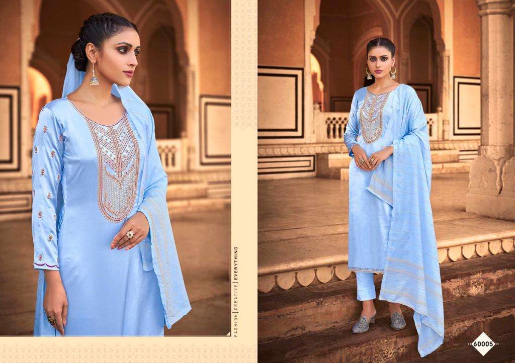 ELIZA BY SELTOS 60001 TO 60006 SERIES BEAUTIFUL SUITS COLORFUL STYLISH FANCY CASUAL WEAR & ETHNIC WEAR PURE COTTON SILK DRESSES AT WHOLESALE PRICE