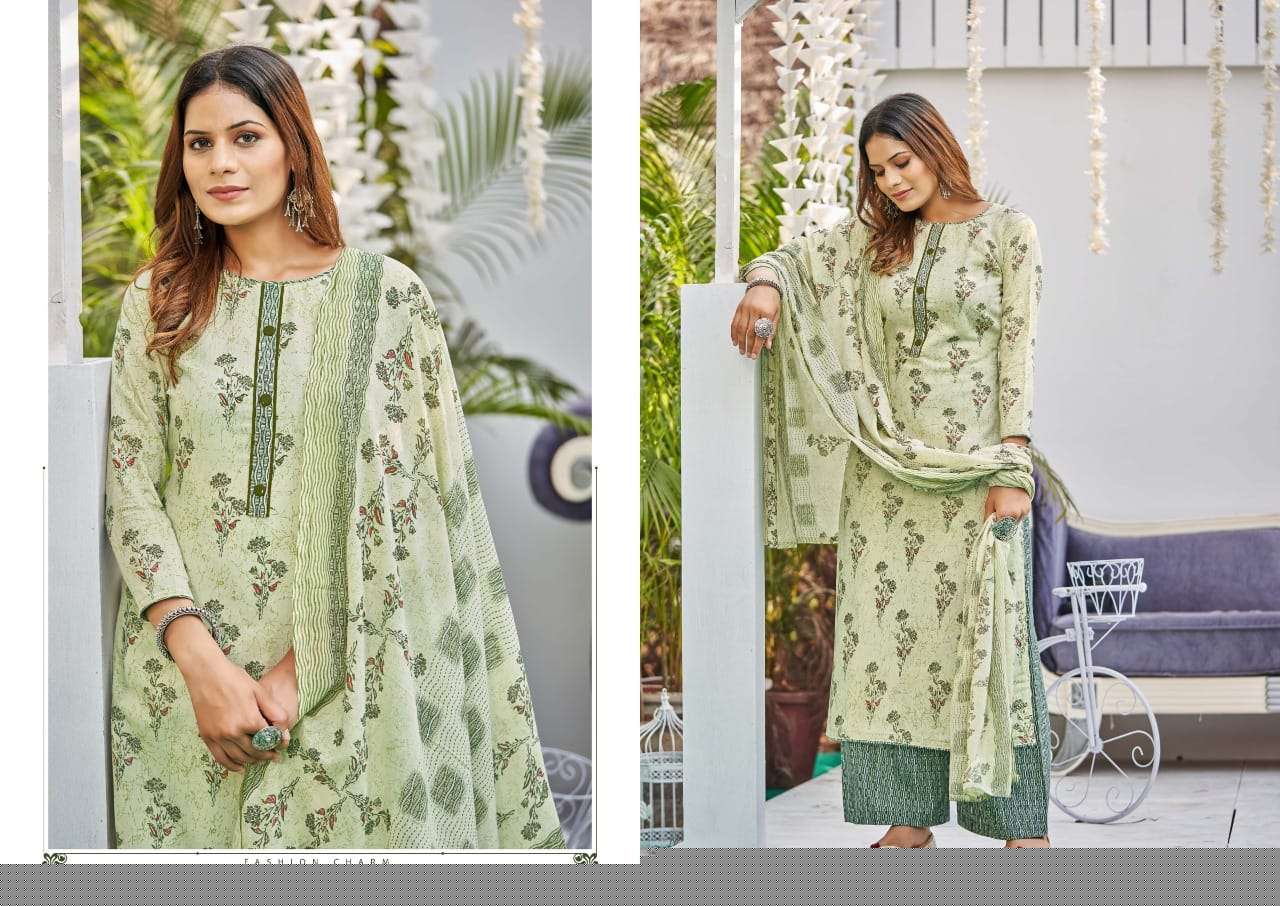 KIARA BY ADEEVA TRENDZ 502-001 TO 502-010 SERIES BEAUTIFUL SUITS COLORFUL STYLISH FANCY CASUAL WEAR & ETHNIC WEAR PURE COTTON PRINT DRESSES AT WHOLESALE PRICE