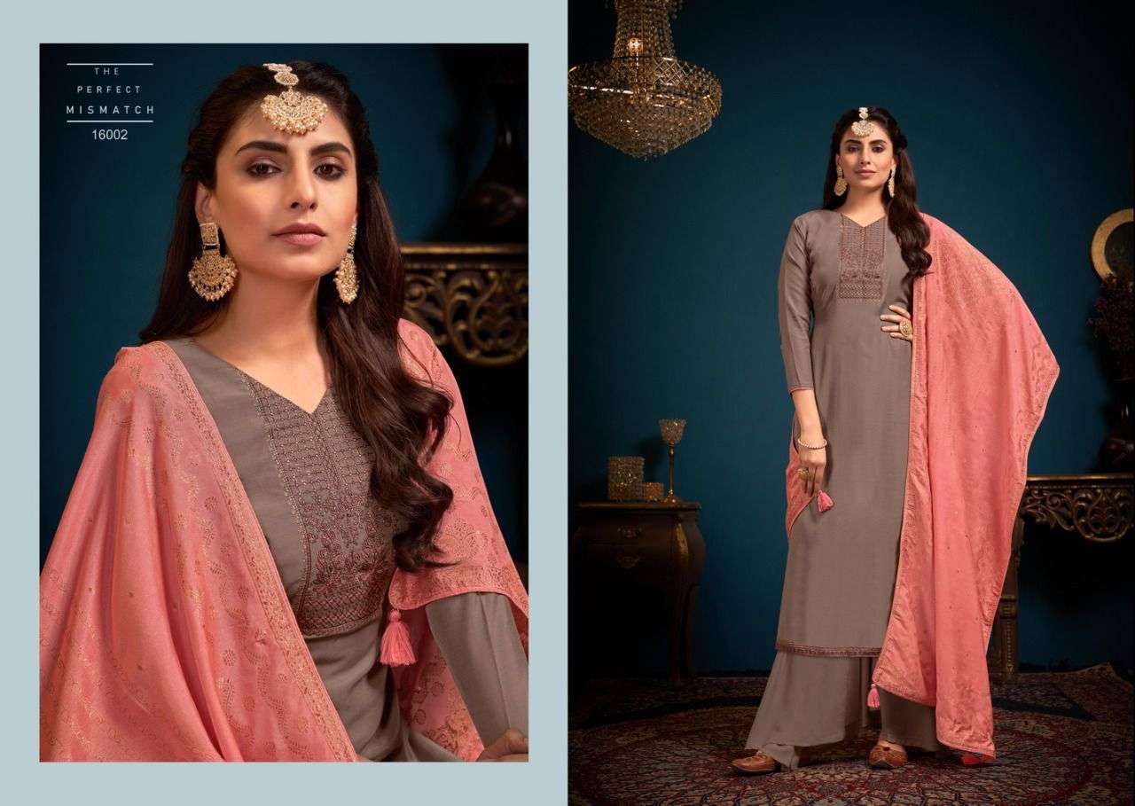 IZAARA BY NISHANT FASHION 16001 TO 16006 SERIES BEAUTIFUL SUITS COLORFUL STYLISH FANCY CASUAL WEAR & ETHNIC WEAR PURE COTTON CHINNON DRESSES AT WHOLESALE PRICE