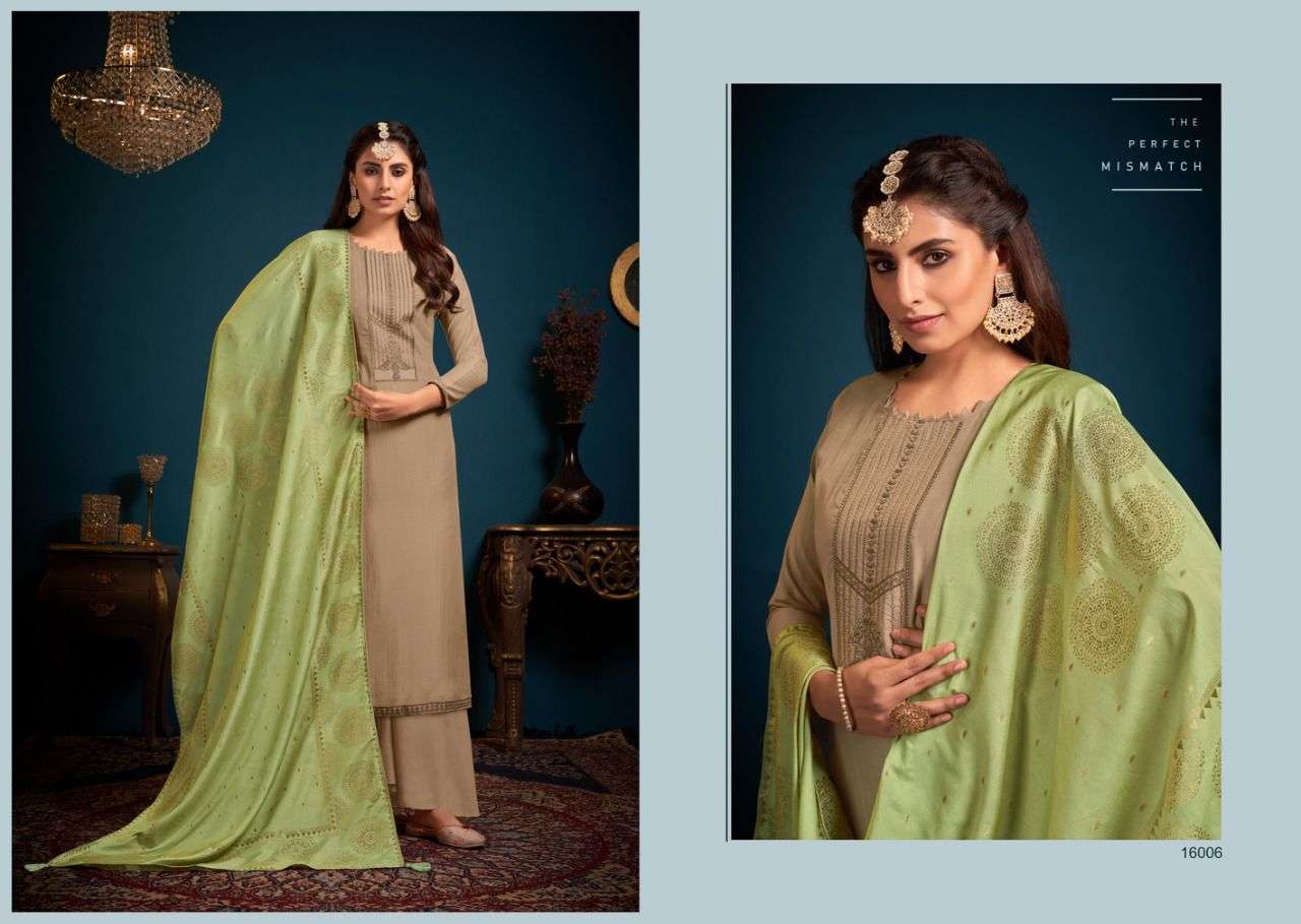 IZAARA BY NISHANT FASHION 16001 TO 16006 SERIES BEAUTIFUL SUITS COLORFUL STYLISH FANCY CASUAL WEAR & ETHNIC WEAR PURE COTTON CHINNON DRESSES AT WHOLESALE PRICE