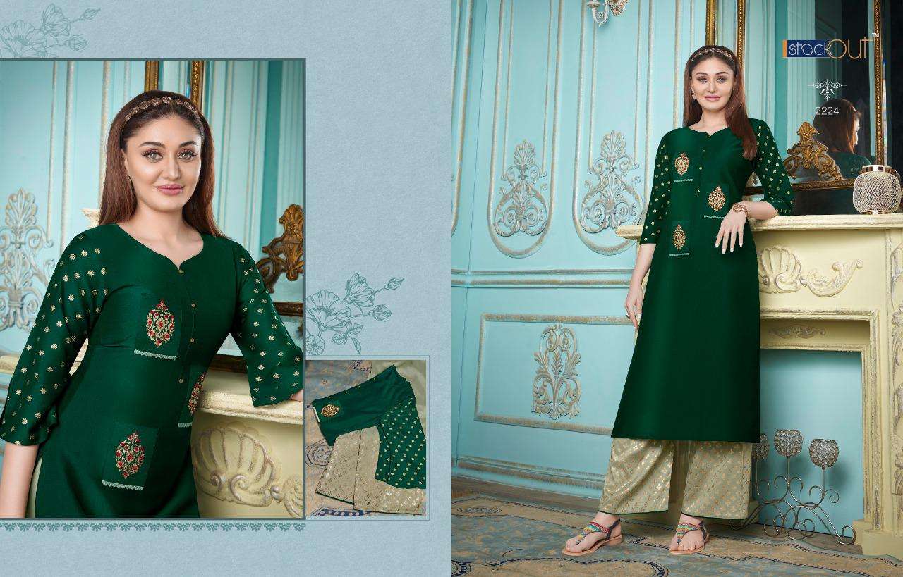 Zoya Vol-5 By Anju Fabrics 2221 To 2228 Series Designer Stylish Fancy Colorful Beautiful Party Wear & Ethnic Wear Collection Bemberg Silk Kurtis With Bottom At Wholesale Price