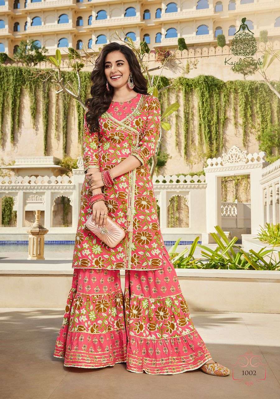 ELIZA BY KAJAL STYLE 1001 TO 1008 SERIES DESIGNER STYLISH FANCY COLORFUL BEAUTIFUL PARTY WEAR & ETHNIC WEAR COLLECTION HEAVY COTTON KURTIS WITH BOTTOM AT WHOLESALE PRICE