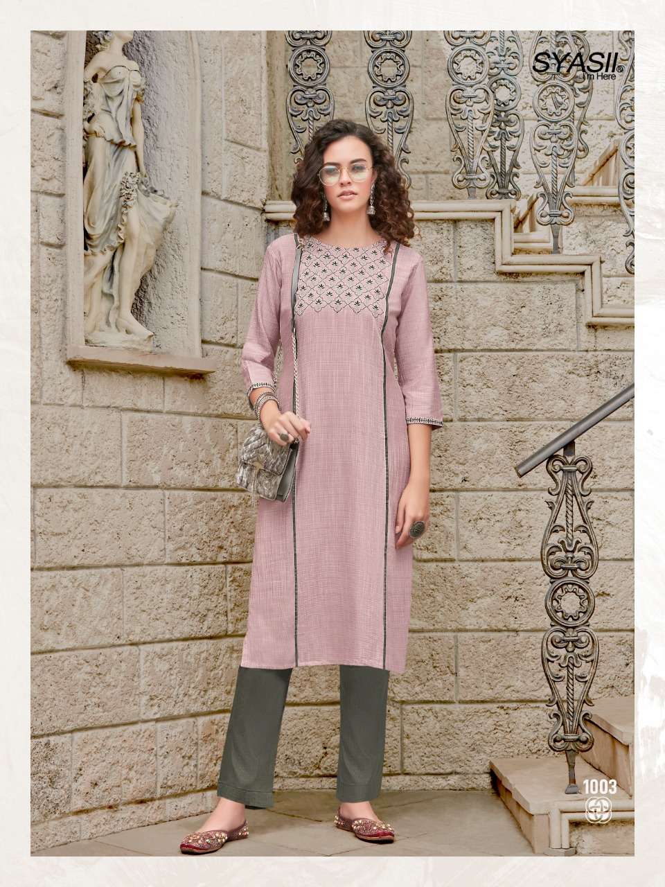 UNIQUE BY SYASII 1001 TO 1004 SERIES DESIGNER STYLISH FANCY COLORFUL BEAUTIFUL PARTY WEAR & ETHNIC WEAR COLLECTION VISCOSE EMBROIDERY KURTIS AT WHOLESALE PRICE