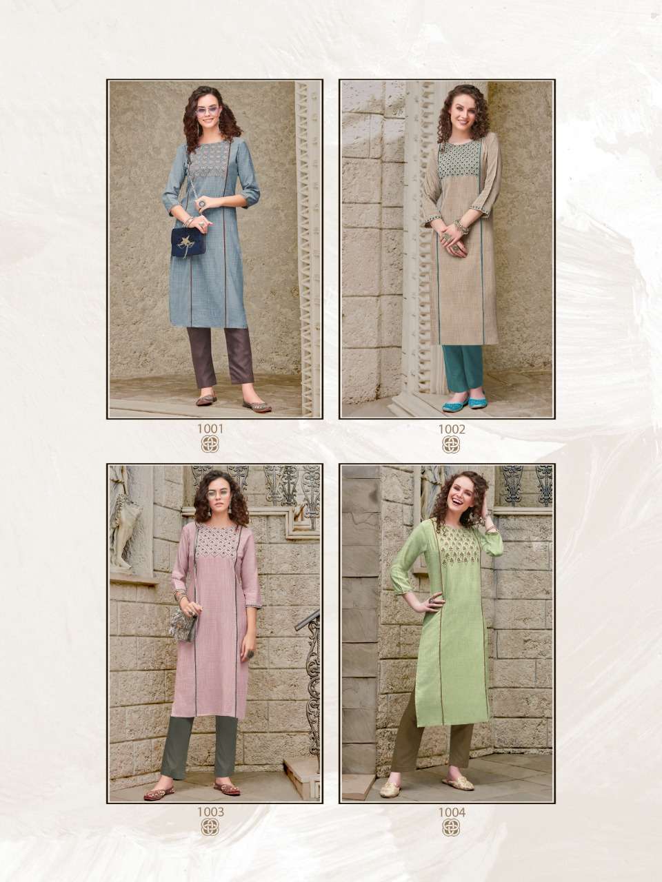UNIQUE BY SYASII 1001 TO 1004 SERIES DESIGNER STYLISH FANCY COLORFUL BEAUTIFUL PARTY WEAR & ETHNIC WEAR COLLECTION VISCOSE EMBROIDERY KURTIS AT WHOLESALE PRICE