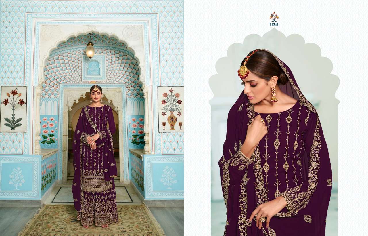 SIMRAN BY ZISA 13341 TO 13346 SERIES BEAUTIFUL SHARARA SUITS COLORFUL STYLISH FANCY CASUAL WEAR & ETHNIC WEAR BLOOMING GEORGETTE DRESSES AT WHOLESALE PRICE