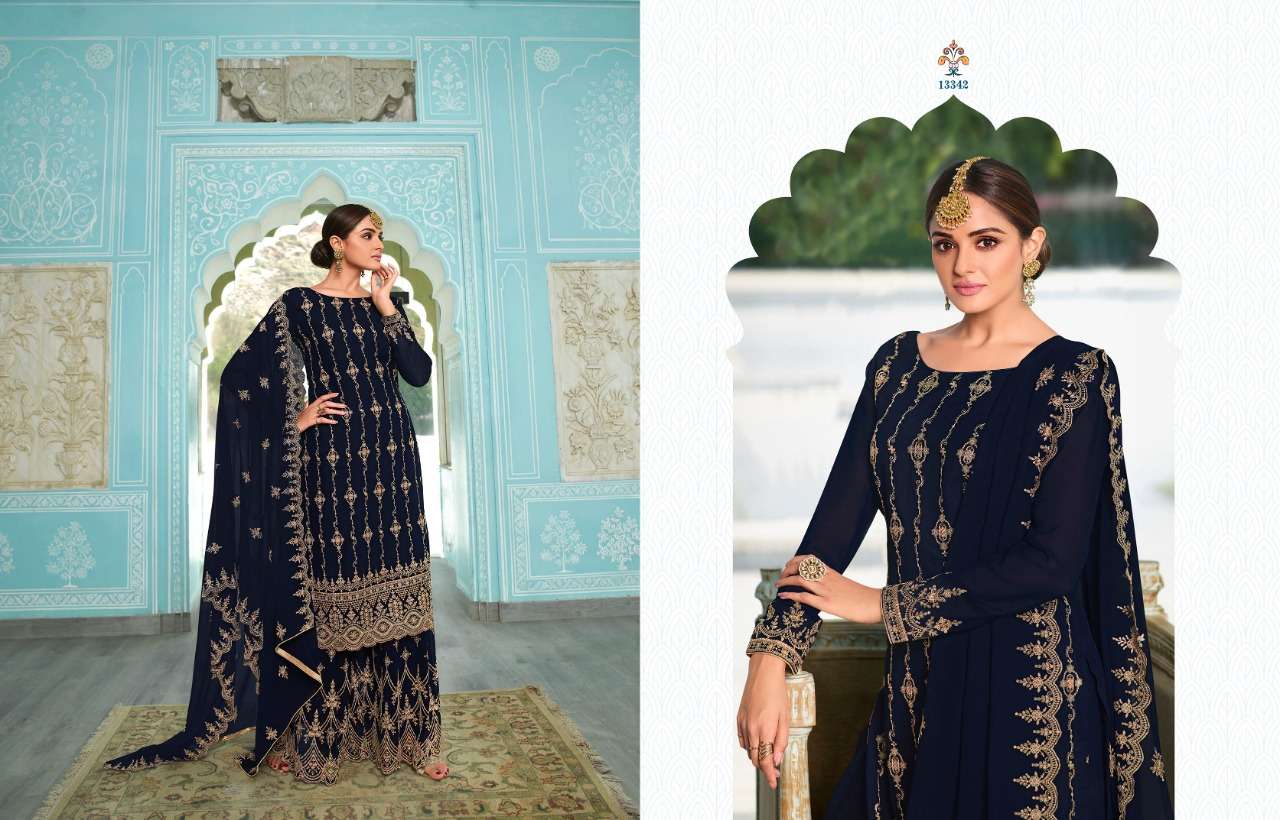 SIMRAN BY ZISA 13341 TO 13346 SERIES BEAUTIFUL SHARARA SUITS COLORFUL STYLISH FANCY CASUAL WEAR & ETHNIC WEAR BLOOMING GEORGETTE DRESSES AT WHOLESALE PRICE