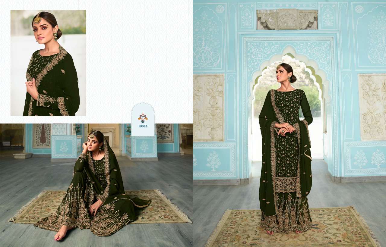 SIMRAN BY ZISA 13341 TO 13346 SERIES BEAUTIFUL SHARARA SUITS COLORFUL STYLISH FANCY CASUAL WEAR & ETHNIC WEAR BLOOMING GEORGETTE DRESSES AT WHOLESALE PRICE