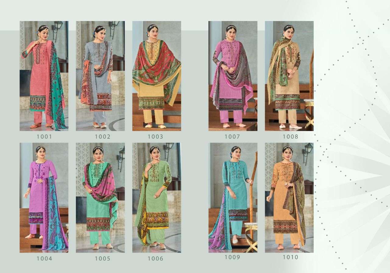 TULIP BY RADHA FAB 1001 TO 1010 SERIES BEAUTIFUL SUITS COLORFUL STYLISH FANCY CASUAL WEAR & ETHNIC WEAR PURE COTTON DIGITAL PRINT DRESSES AT WHOLESALE PRICE