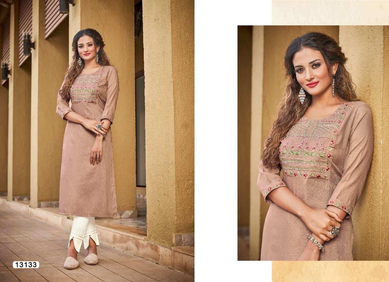 LIZA BY KIVI 13129 TO 13134 SERIES DESIGNER STYLISH FANCY COLORFUL BEAUTIFUL PARTY WEAR & ETHNIC WEAR COLLECTION RAYON EMBROIDERY KURTIS AT WHOLESALE PRICE