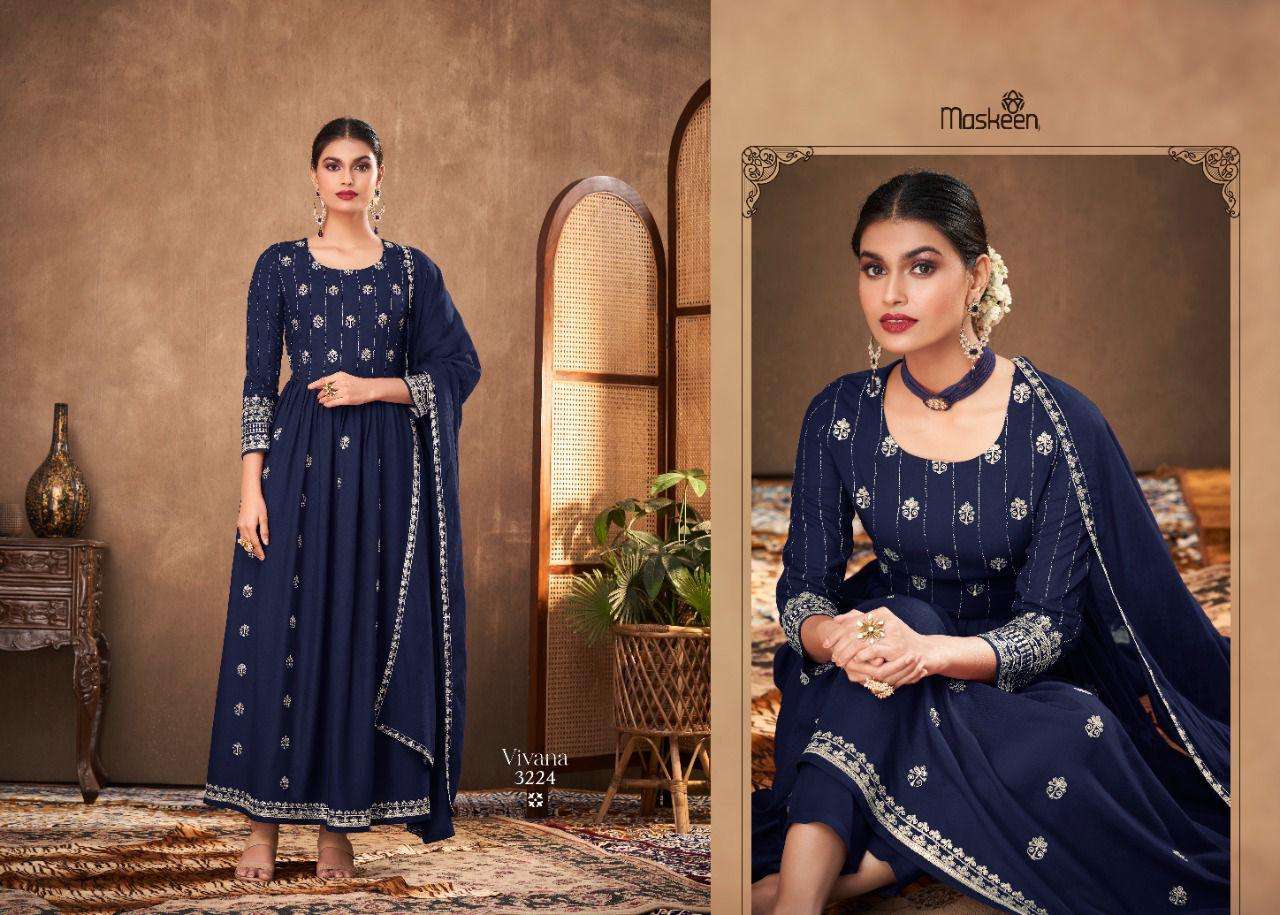 Vivana By Maisha 3223 To 3227 Series Beautiful Suits Colorful Stylish Fancy Casual Wear & Ethnic Wear Pure Viscose Rayon Dresses At Wholesale Price