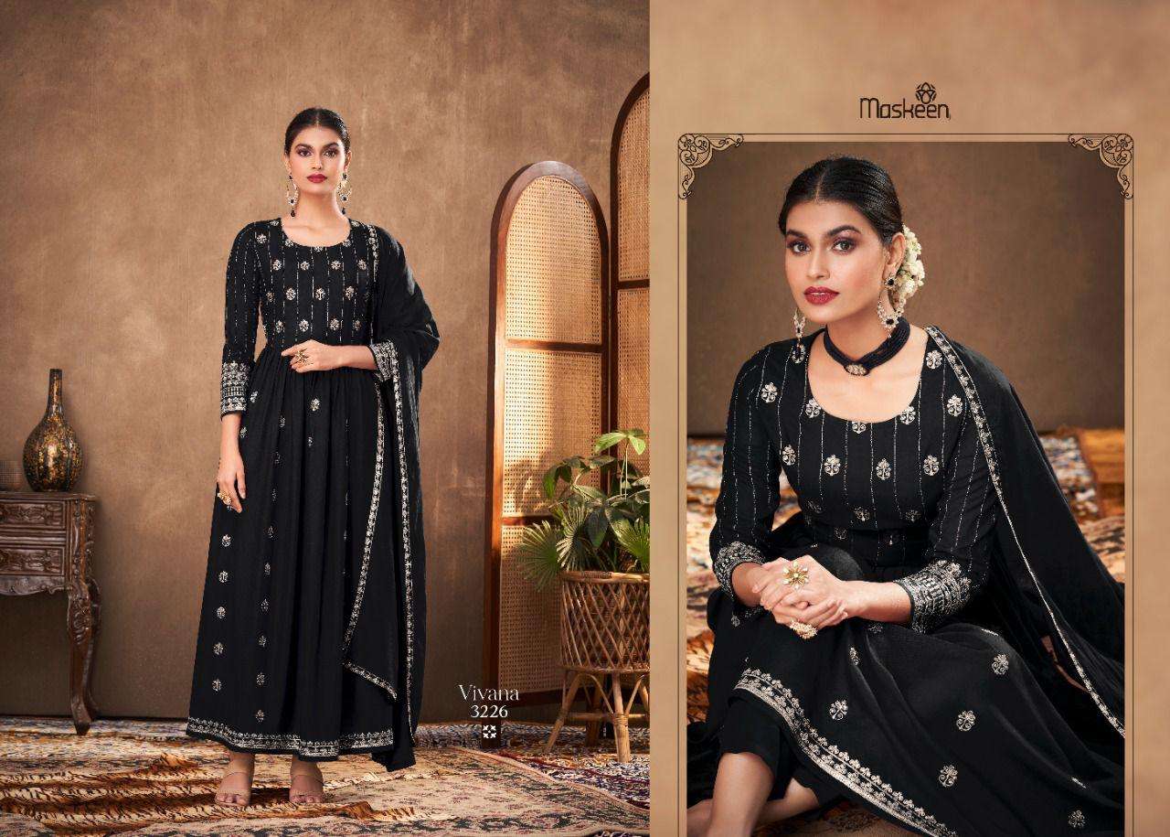 Vivana By Maisha 3223 To 3227 Series Beautiful Suits Colorful Stylish Fancy Casual Wear & Ethnic Wear Pure Viscose Rayon Dresses At Wholesale Price