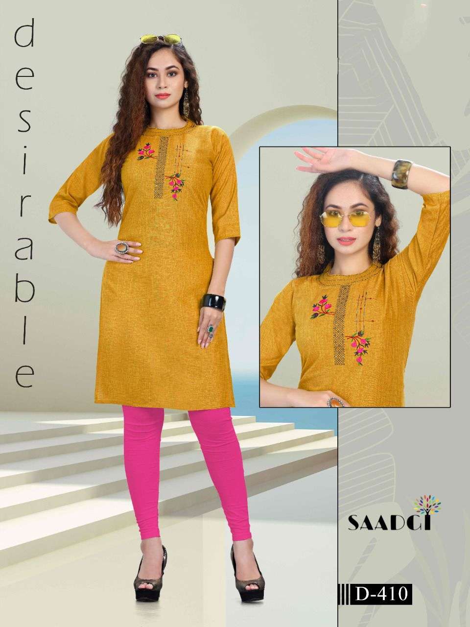 DUSTER BY SAADGI 401 TO 410 SERIES DESIGNER STYLISH FANCY COLORFUL BEAUTIFUL PARTY WEAR & ETHNIC WEAR COLLECTION SLUB EMBROIDERY KURTIS AT WHOLESALE PRICE