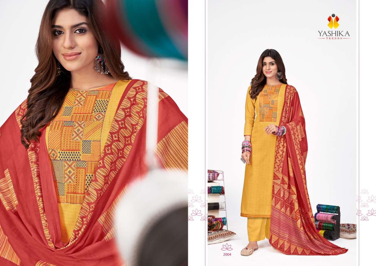 KAANTHA VOL-2 BY YASHIKA TRENDS 2001 TO 2008 SERIES BEAUTIFUL SUITS STYLISH FANCY COLORFUL PARTY WEAR & OCCASIONAL WEAR HEAVY COTTON PRINT DRESSES AT WHOLESALE PRICE