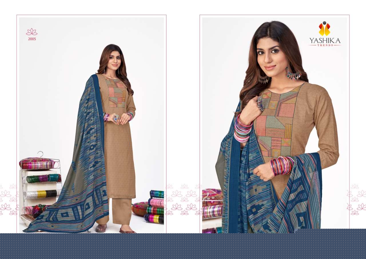 KAANTHA VOL-2 BY YASHIKA TRENDS 2001 TO 2008 SERIES BEAUTIFUL SUITS STYLISH FANCY COLORFUL PARTY WEAR & OCCASIONAL WEAR HEAVY COTTON PRINT DRESSES AT WHOLESALE PRICE