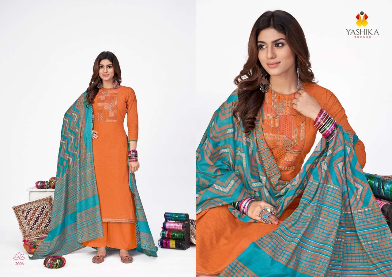 KAANTHA VOL-2 BY YASHIKA TRENDS 2001 TO 2008 SERIES BEAUTIFUL SUITS STYLISH FANCY COLORFUL PARTY WEAR & OCCASIONAL WEAR HEAVY COTTON PRINT DRESSES AT WHOLESALE PRICE