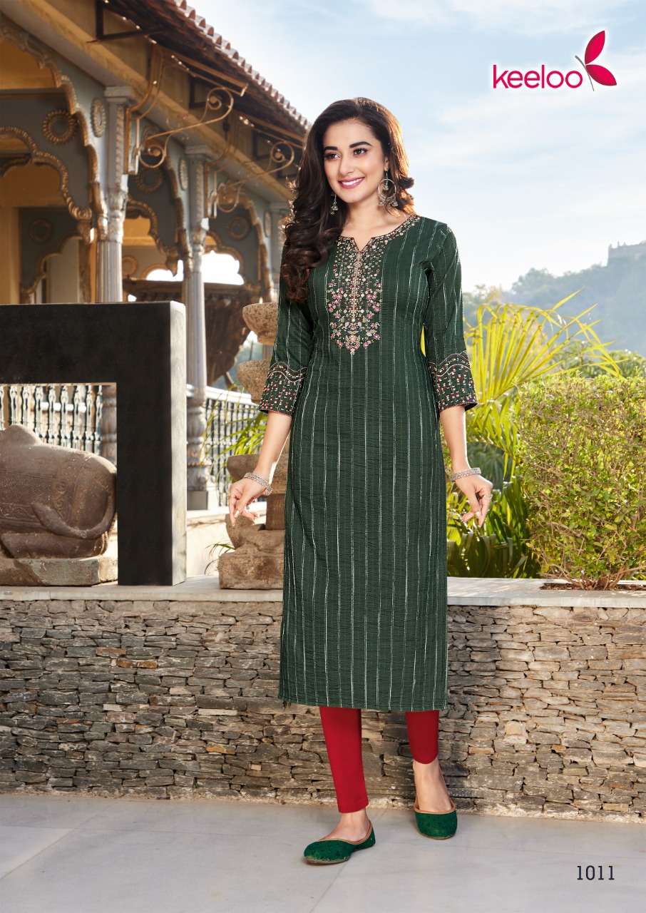 KANIKA BY KEELOO 1007 TO 1012 SERIES DESIGNER STYLISH FANCY COLORFUL BEAUTIFUL PARTY WEAR & ETHNIC WEAR COLLECTION VISCOSE EMBROIDERY KURTIS AT WHOLESALE PRICE