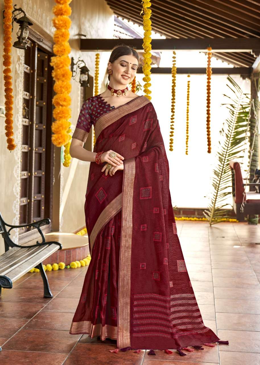 HIMAYRA BY TRIVENI 14251 TO 14258 SERIES INDIAN TRADITIONAL WEAR COLLECTION BEAUTIFUL STYLISH FANCY COLORFUL PARTY WEAR & OCCASIONAL WEAR COTTON SAREES AT WHOLESALE PRICE