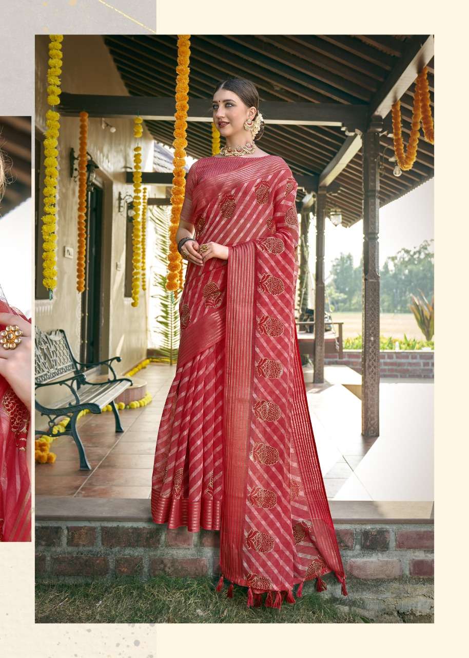 AADARSHINI BY TRIVENI 15291 TO 15298 SERIES INDIAN TRADITIONAL WEAR COLLECTION BEAUTIFUL STYLISH FANCY COLORFUL PARTY WEAR & OCCASIONAL WEAR COTTON SAREES AT WHOLESALE PRICE