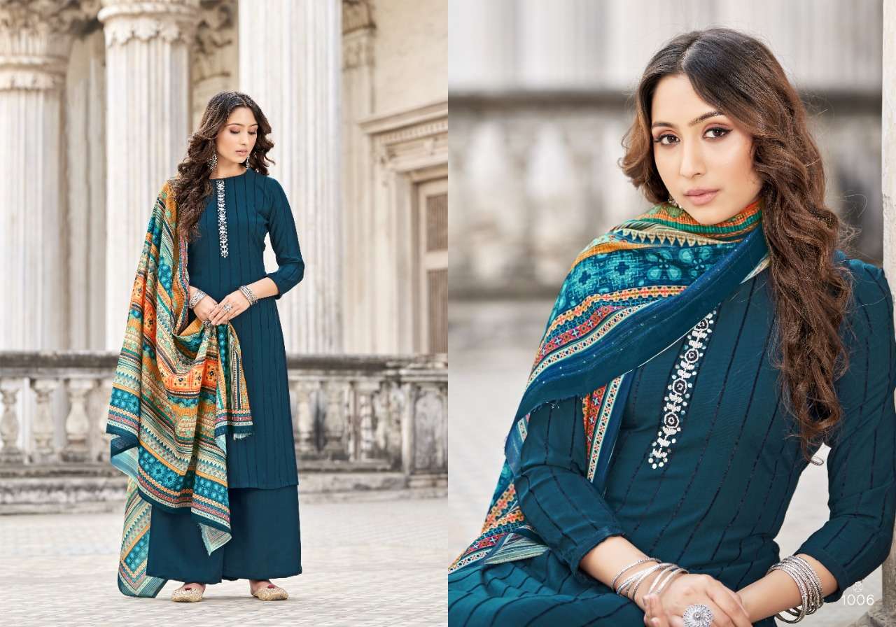 RETRO BY SWEETY FASHION 1001 TO 1008 SERIES INDIAN TRADITIONAL WEAR COLLECTION BEAUTIFUL STYLISH FANCY COLORFUL PARTY WEAR & OCCASIONAL WEAR PURE RAYON WITH WORK DRESSES AT WHOLESALE PRICE