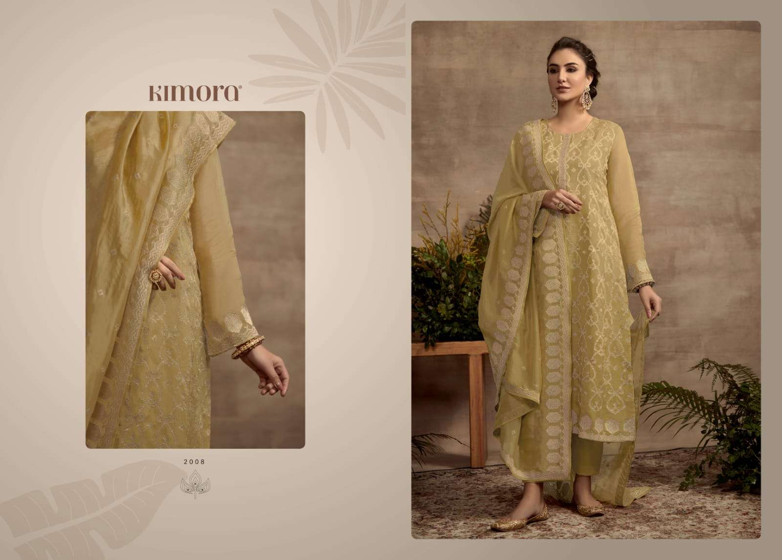 TILLA BY KIMORA FASHION 2001 TO 2008 SERIES BEAUTIFUL SUITS COLORFUL STYLISH FANCY CASUAL WEAR & ETHNIC WEAR PURE ORGANZA EMBROIDERED DRESSES AT WHOLESALE PRICE