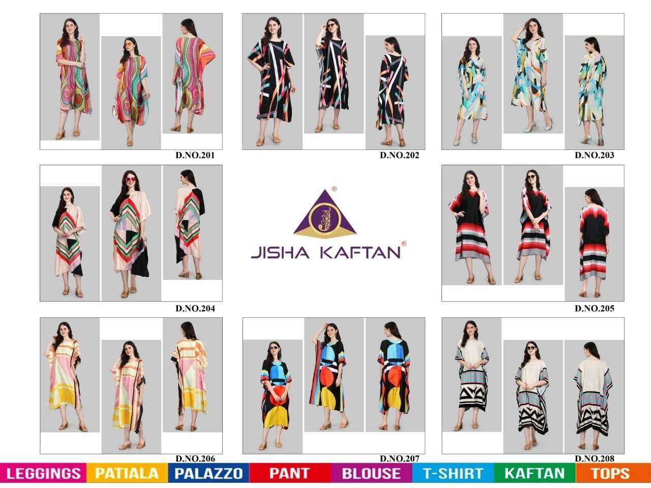 Rayon Kaftan By Jelite 201 To 208 Series Designer Stylish Fancy Colorful Beautiful Party Wear & Ethnic Wear Collection Rayon Kaftan At Wholesale Price