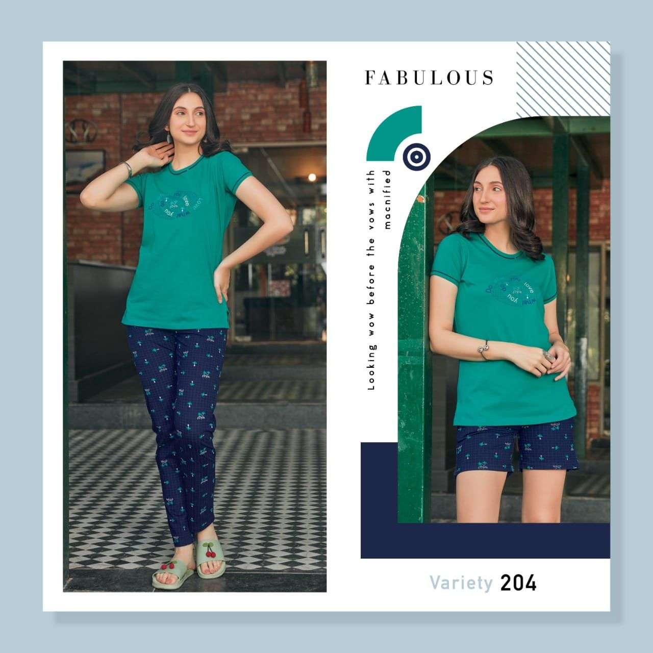 VARIETY VOL-2 BY LUVIT 201 TO 208 SERIES BEAUTIFUL STYLISH FANCY COLORFUL CASUAL WEAR & ETHNIC WEAR PURE SINKER PRINTED NIGHT SUITS AT WHOLESALE PRICE